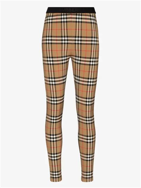 burberry belvoir check leggings|Burberry Women's Belvoir Vintage Check Jersey Leggings.